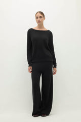 AZALEA CASHMERE OFF THE SHOULDER SWEATER