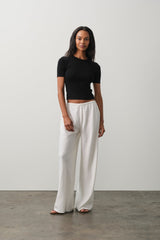 AMEY COTTON CASHMERE CREWNECK TEE