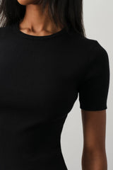 AMEY COTTON CASHMERE CREWNECK TEE
