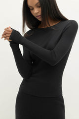 AMBER CASHMERE CREWNECK