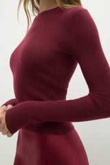 AMBER CASHMERE CREWNECK
