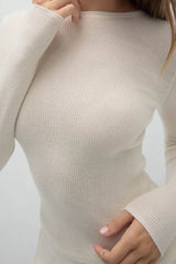AMBER CASHMERE CREWNECK