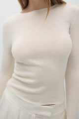 AMBER CASHMERE CREWNECK