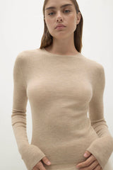 AMBER CASHMERE CREWNECK