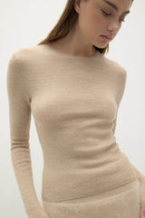 AMBER CASHMERE CREWNECK