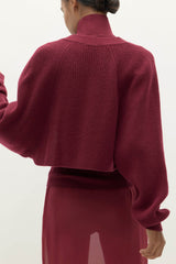 ANTOINETTE RIBBED CASHMERE SHRUG