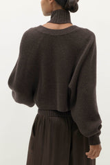 ANTOINETTE RIBBED CASHMERE SHRUG