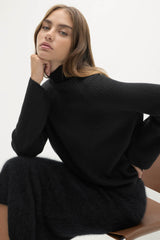KORA CASHMERE MOCK NECK SWEATER
