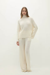 KORA CASHMERE MOCK NECK SWEATER