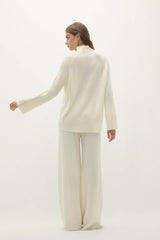 KORA CASHMERE MOCK NECK SWEATER