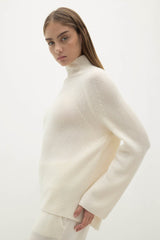 KORA CASHMERE MOCK NECK SWEATER