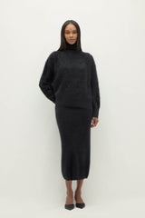 ETHEL BRUSHED CASHMERE TURTLENECK SWEATER