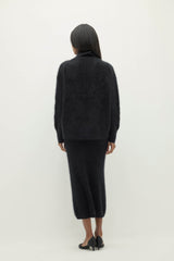 ETHEL BRUSHED CASHMERE TURTLENECK SWEATER