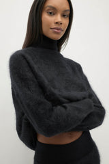 ETHEL BRUSHED CASHMERE TURTLENECK SWEATER