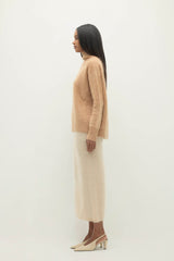 ETHEL BRUSHED CASHMERE TURTLENECK SWEATER