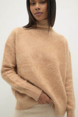 ETHEL BRUSHED CASHMERE TURTLENECK SWEATER