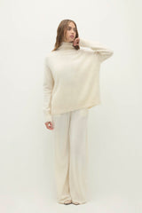 ETHEL BRUSHED CASHMERE TURTLENECK SWEATER