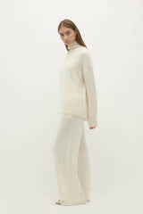 ETHEL BRUSHED CASHMERE TURTLENECK SWEATER