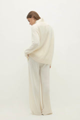 ETHEL BRUSHED CASHMERE TURTLENECK SWEATER