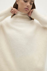 ETHEL BRUSHED CASHMERE TURTLENECK SWEATER