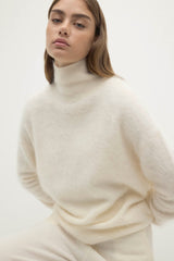ETHEL BRUSHED CASHMERE TURTLENECK SWEATER