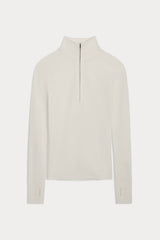 JULIETTE FITTED CASHMERE QUARTER-ZIP