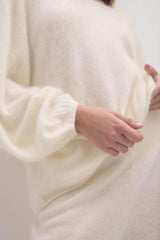 PENELOPE BRUSHED CASHMERE OFF THE SHOULDER SWEATER