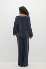 PENELOPE BRUSHED CASHMERE OFF THE SHOULDER SWEATER