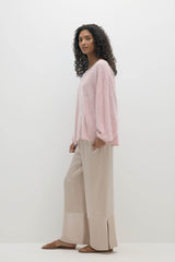 PENELOPE BRUSHED CASHMERE OFF THE SHOULDER SWEATER