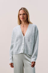 MICHAELA BRUSHED CASHMERE CARDIGAN