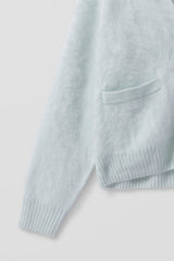MICHAELA BRUSHED CASHMERE CARDIGAN