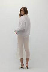 MICHAELA BRUSHED CASHMERE CARDIGAN