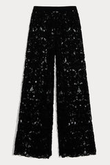 LORRAINE CROCHET CASHMERE BLEND PANT