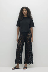 LORRAINE CROCHET CASHMERE BLEND PANT