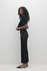 LORRAINE CROCHET CASHMERE BLEND PANT