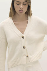 GENEVIEVE ORGANIC CASHMERE BLEND CARDIGAN