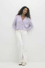 GENEVIEVE ORGANIC CASHMERE BLEND CARDIGAN