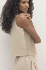 VERONICA CASHMERE BLEND BUTTON-UP VEST