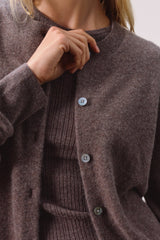 JAYLA BUTTON-UP CASHMERE CARDIGAN
