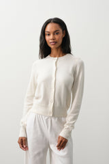JAYLA BUTTON-UP CASHMERE CARDIGAN