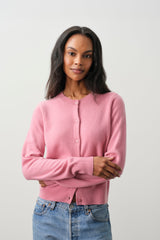 JAYLA BUTTON-UP CASHMERE CARDIGAN