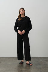 SERENA COTTON CASHMERE ZIP-UP HOODIE