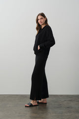 SERENA COTTON CASHMERE ZIP-UP HOODIE