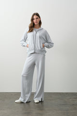 SERENA COTTON CASHMERE ZIP-UP HOODIE