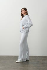SERENA COTTON CASHMERE ZIP-UP HOODIE