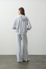 SERENA COTTON CASHMERE ZIP-UP HOODIE