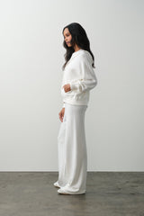 SERENA COTTON CASHMERE ZIP-UP HOODIE
