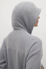 SERENA COTTON CASHMERE ZIP-UP HOODIE