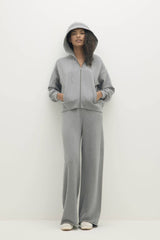 SERENA COTTON CASHMERE ZIP-UP HOODIE
