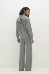 SERENA COTTON CASHMERE ZIP-UP HOODIE